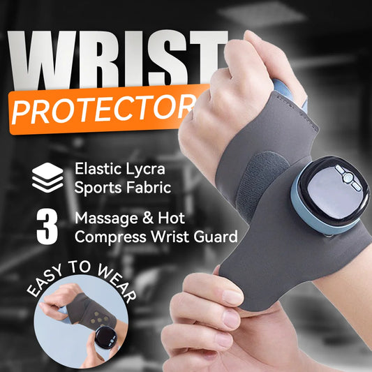 Muñequera calefactada para tendinitis, masajeador de muñeca calefactado TFCC, protector de muñeca deportivo para distensiones y esguinces que previene distensiones musculares