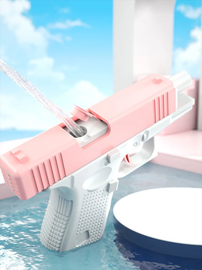 Pistola de Agua de Verano sin Electricidad Alta Presión Tiro Automático Juguete para Playa Niños Niñas Adultos