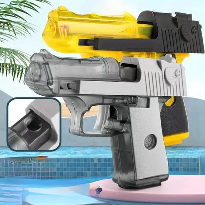 Pistola de Agua de Verano sin Electricidad Alta Presión Tiro Automático Juguete para Playa Niños Niñas Adultos