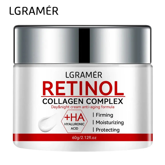 Crema reafirmante de Retinol, crema facial de colágeno para arrugas suaves, crema hidratante para blanquear, productos para iluminar la piel